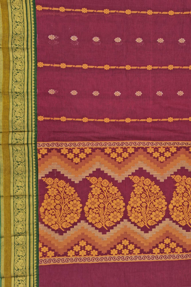 Kanchi Royal Pallu - Maroon