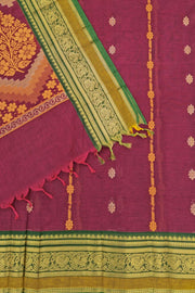 Kanchi Royal Pallu - Maroon