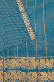 Double Border Sungudi - Bluish Green