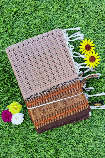2000 Butta Saree - Brown
