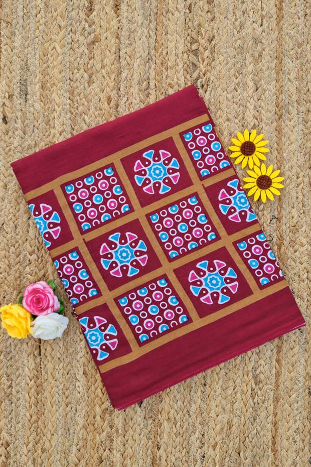 Mul Mul Cotton - Maroon