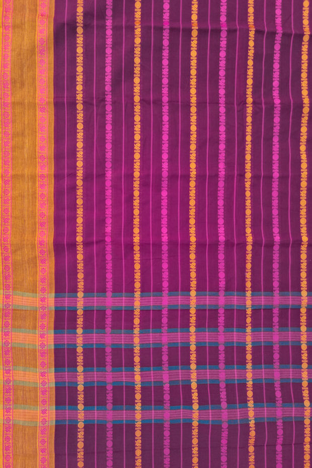 Chettinad Velthari Saree - Meganta