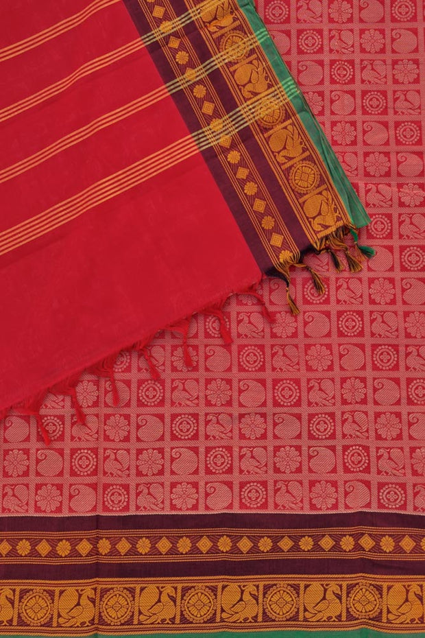 Kanchi Annam Kattam W/ Blouse - Red