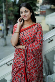 Mul Mul Cotton - Dark Red