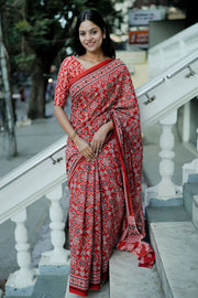 Mul Mul Cotton - Dark Red