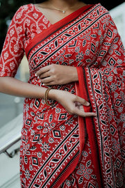 Mul Mul Cotton - Dark Red