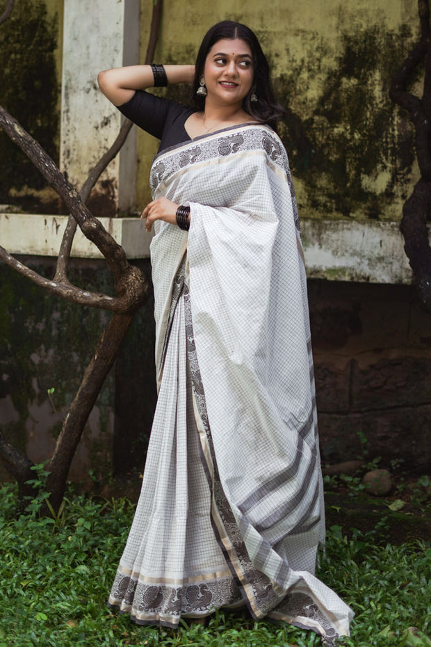 Kothai Saree - White