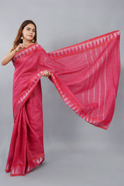 Mini Checks Sungudi - Pinkish Red
